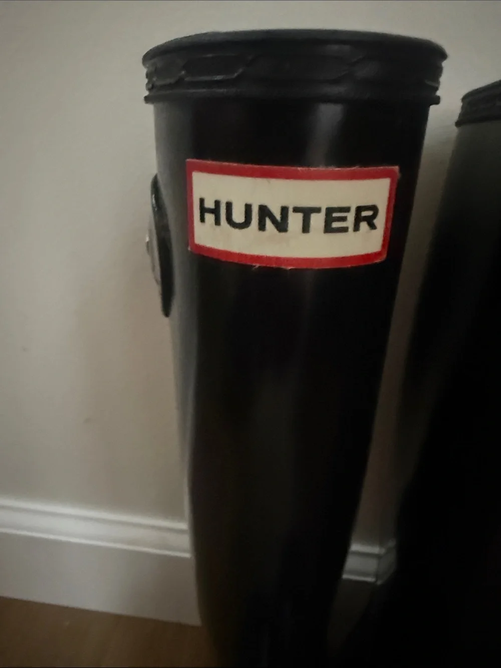 Hunter Kids Gloss Black Tall Rain Boots